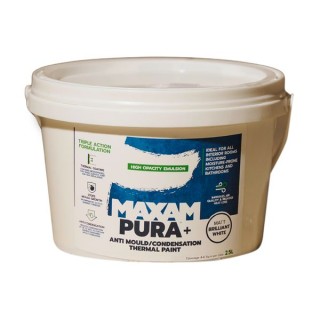 MAXAM PURA+ Anti Mould/Condensation Thermal Paint 2.5L White