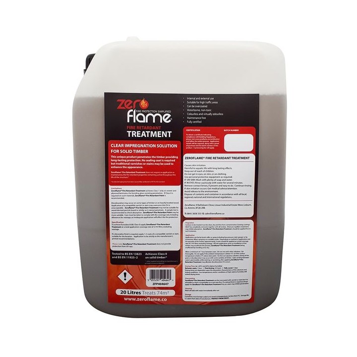 Zeroflame Fire Retardant Treatment 20L