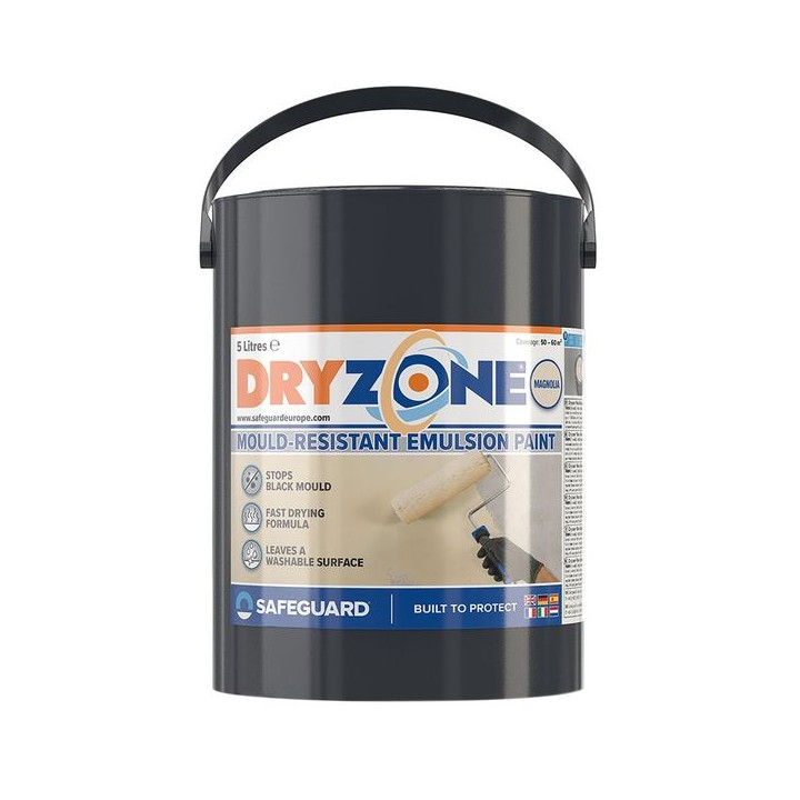Safeguard Dryzone Anti-mould Emulsion Paint 5L Magnolia