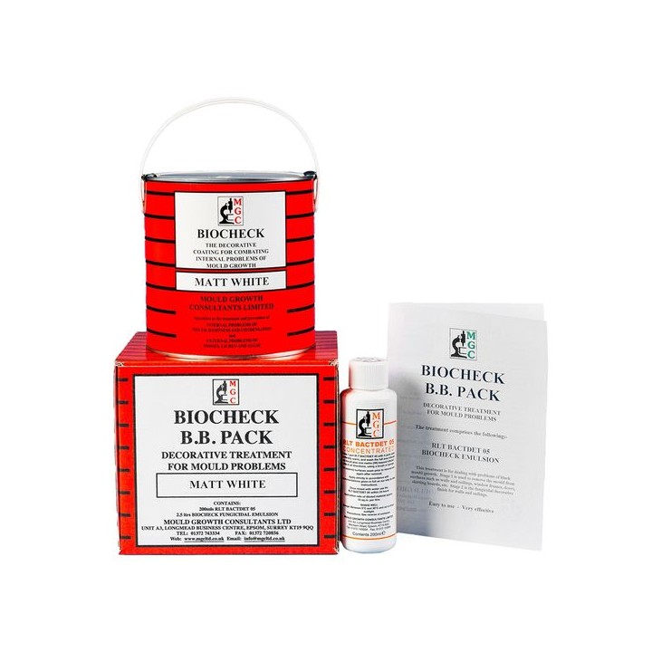 MGC Biocheck B B Pack Matt White 2.5L