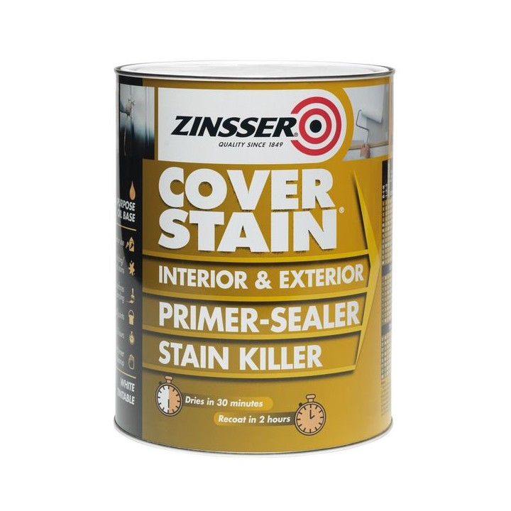 Zinsser Coverstain Primer Sealer Stain Killer 5L