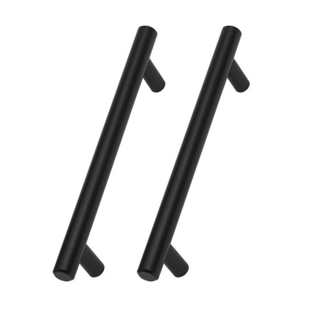 Kitchen Kit Only T Bar Handle Matt Black Pack of 2 - KKHAND20