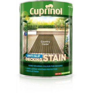 Cuprinol Anti Slip Decking Stain  5L Country Cedar