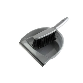 4Trade Soft Dust Pan and Brush Set TP/BK.8011/S