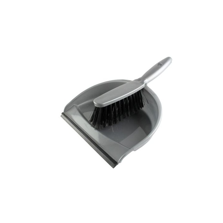 4Trade Soft Dust Pan and Brush Set TP/BK.8011/S