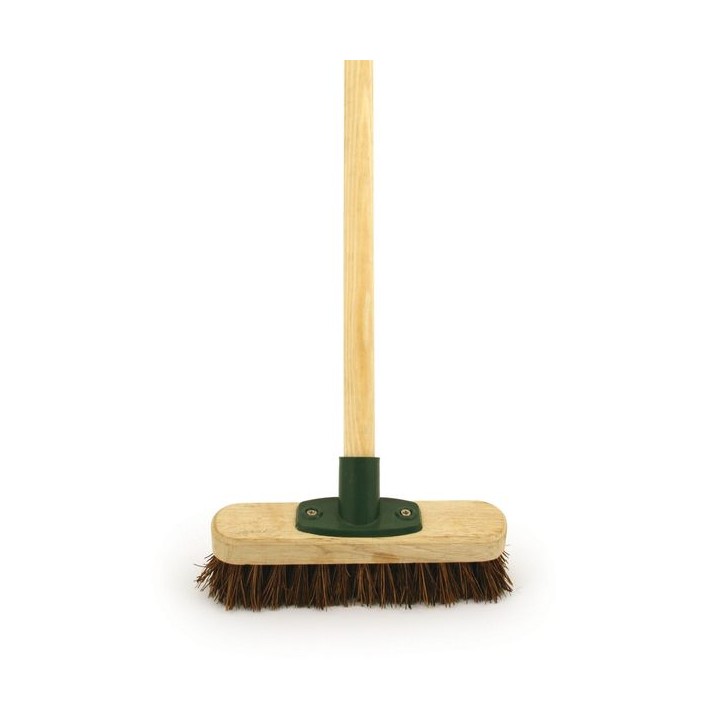 4Trade 9in Bassine Deck Scrubbing Brush with 48in Handle