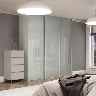 Spacepro Heritage 3 x White Frame Arctic White Sliding Doors H2260 x W1780