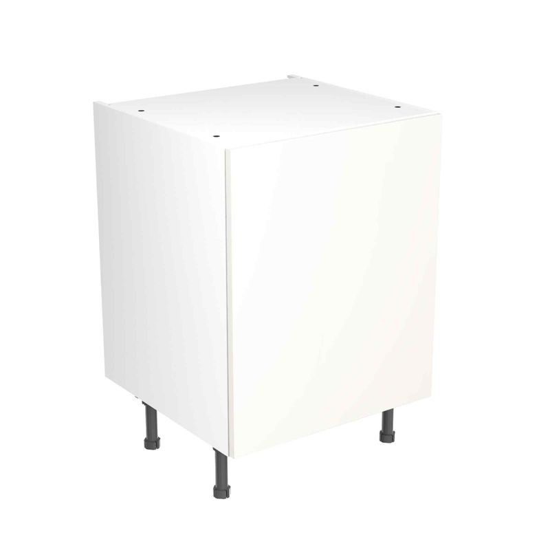Flatpack Base Unit Value Slab Standard Matt White 600mm - FKKM1004