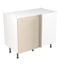 Flatpack Corner Base Unit J-PULL Ultra Matt Cashmere 1000mm