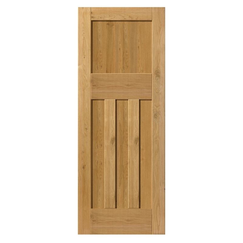 Jb Kind Oak Rustic Dx Prefinished Door 1981 x 610 x 35mm