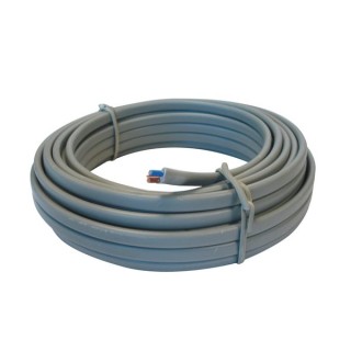 4TRADE 6242Y 1.0mm Twin & Earth Cable Grey 10m