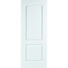 Travis Perkins Arch Top White Primed 2 Panel Grained Door 1981 x 838 x 35mm