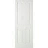 Travis Perkins White Primed 4 Panel smooth Door 1981 x 762 x 35mm
