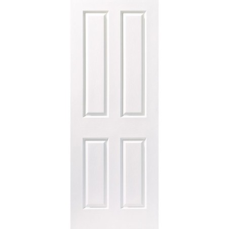 Travis Perkins White Primed 4 Panel Grained Door 1981 x 686 x 35mm