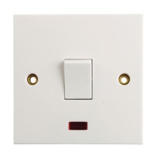 4TRADE 1gANG 20A Double Pole Switch with Neon