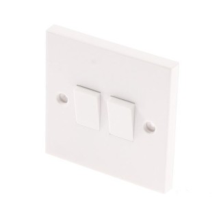 4TRADE 2 Gang 2 Way Light Switch 10AX