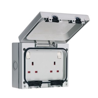 Smj Outdoor IP66 Twin Switched Socket