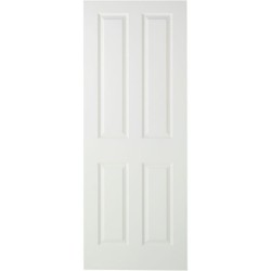 Travis Perkins White Primed 4 Panel Smooth Door 1981 x 838 x 35mm
