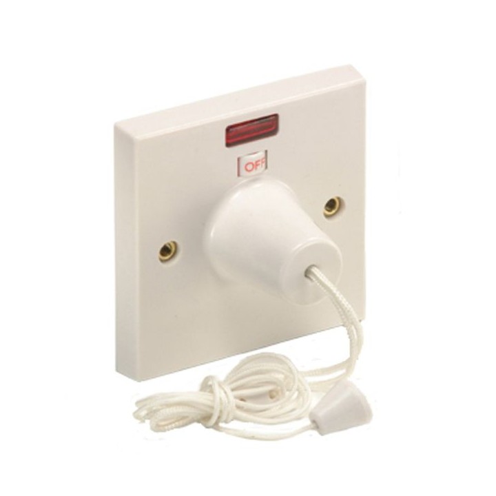 4Trade Ceiling Switch 45 Amp 1 Way Neon Double Pole