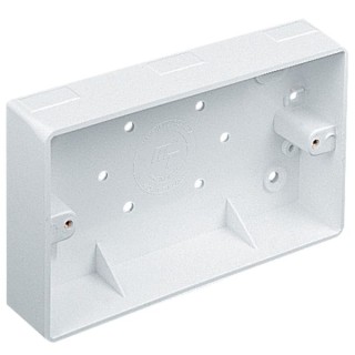 Marshall Tufflex MSSB43WH 2gANG 44mm Radius Surface Mounted Box