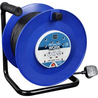 Masterplug 50m 4 Socket Cable Reel with Thermal Cut Out 13A