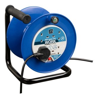 Masterplug 25m 4 Socket Cable Reel with Thermal Cut Out 13A