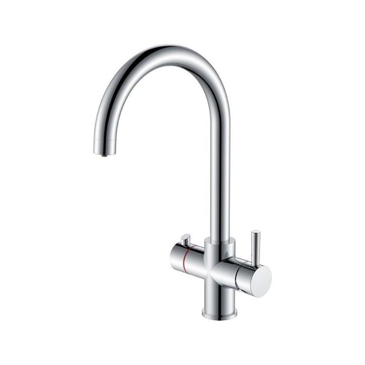Reginox Attenzi 3 in 1 Hot Water Tap Chrome