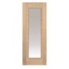 JB Kind Internal Palomino Ladder Style Unfinished Glazed Door Oak 1981 x 686 x 35mm