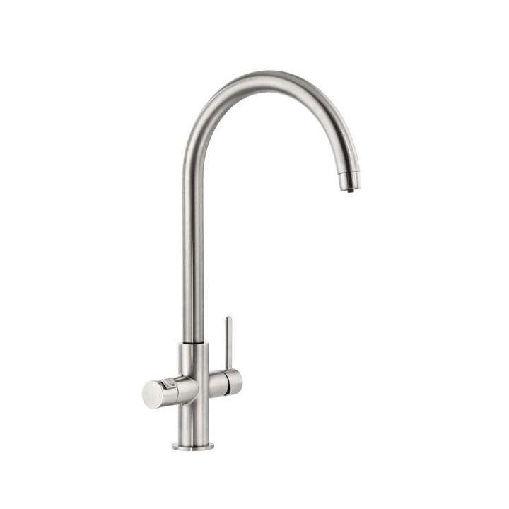 Abode Prothia Slimline 3 in 1 Hot Water Tap And Filter Brushed Nickel