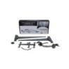 Ledged Door Hardware Set Pewter