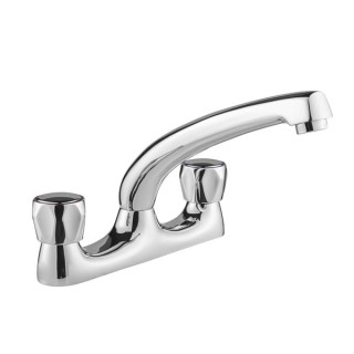 Methven VR105-5 Deva Vitality Round Deck Mounted Chrome Sink Mixer