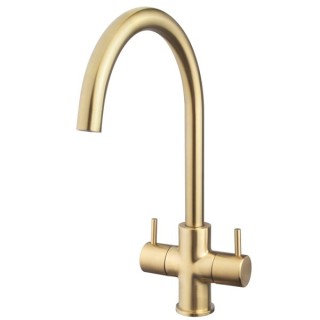 Chantilly Monoblock Sink Mixer Brushed Brass