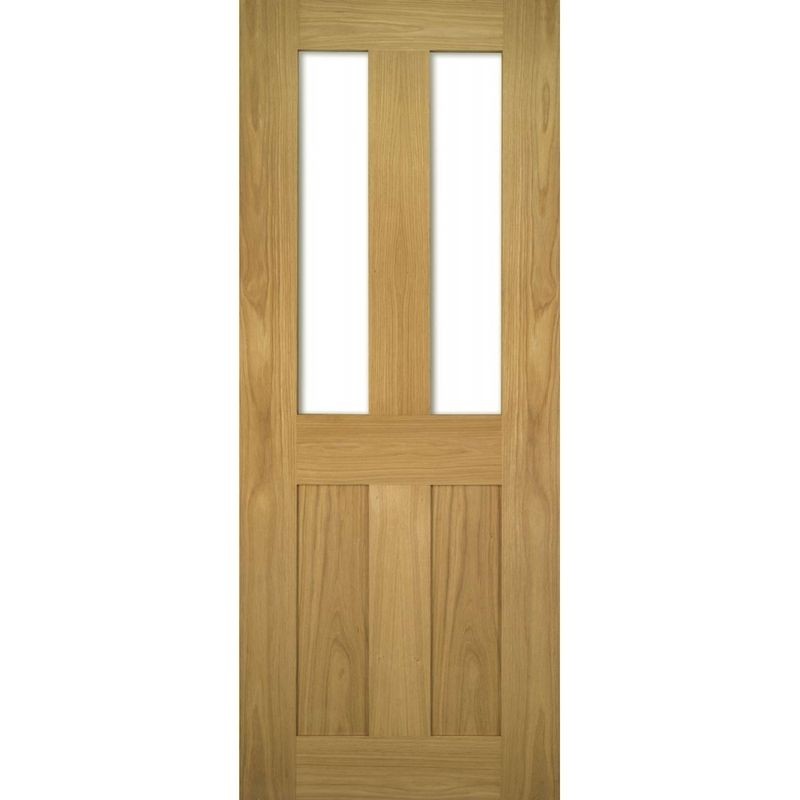 Deanta Eton Unfinished Oak Glazed 2040mm x 726mm x 40mm