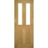 Deanta Eton Unfinished Oak Glazed 2040mm x 726mm x 40mm