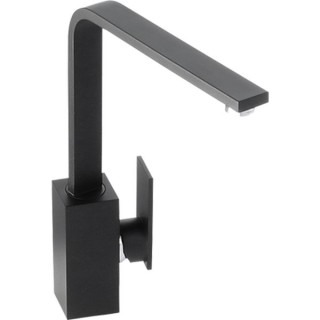 Abode New Media Single Lever Tap Matt Black AT1182