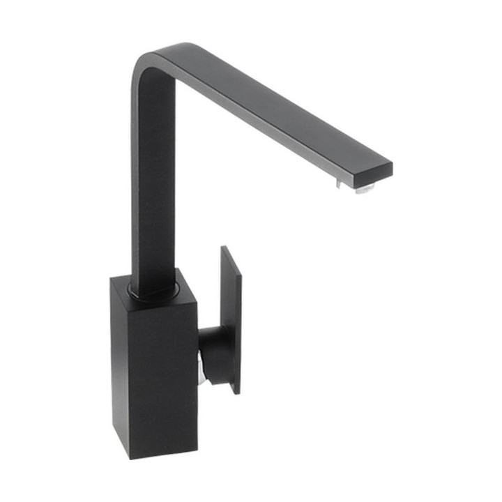Abode New Media Single Lever Tap Matt Black AT1182