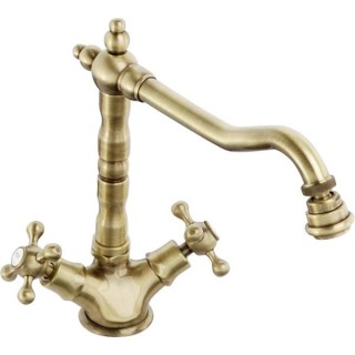 Abode AT1043 Melford Mono Kitchen Mixer Tap Antique Brass