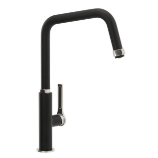 Abode Hex Single Lever Monobloc Kitchen Mixer Tap Matt Black AT2086