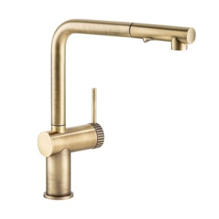 Abode AT2158 Fraction Pull Out Kitchen Mixer Tap Antique Brass