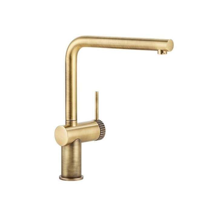 Abode AT2154 Fraction Single Lever Kitchen Mixer Tap Antique Brass