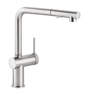 Abode AT2157 Fraction Pull Out Kitchen Mixer Tap Brushed Nickel