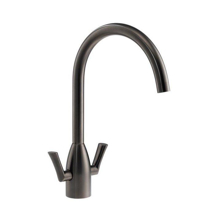 Abode AT2211 Airo Dual Lever Monobloc Tap Gun Metal