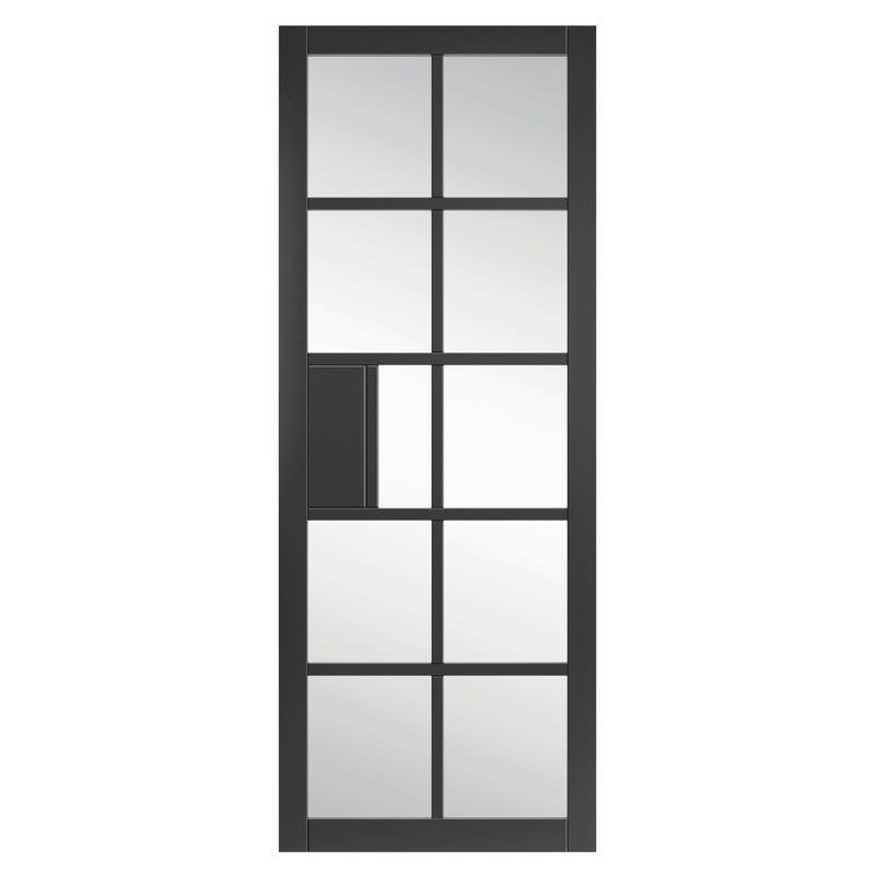Jb Kind Plaza Black Clear Glazed Door 1981 x 762 x 35mm