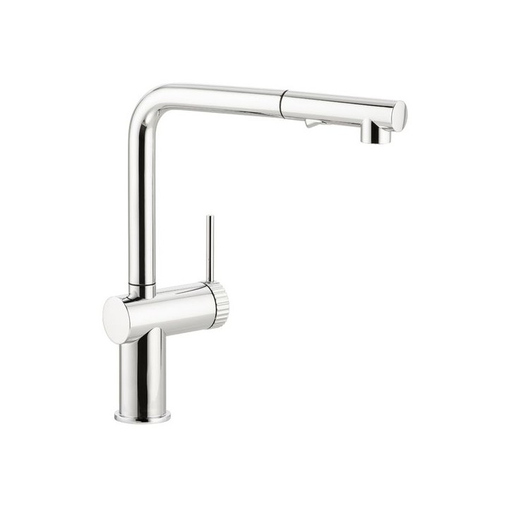 Abode AT2156 Fraction Pull Out Kitchen Mixer Tap Chrome
