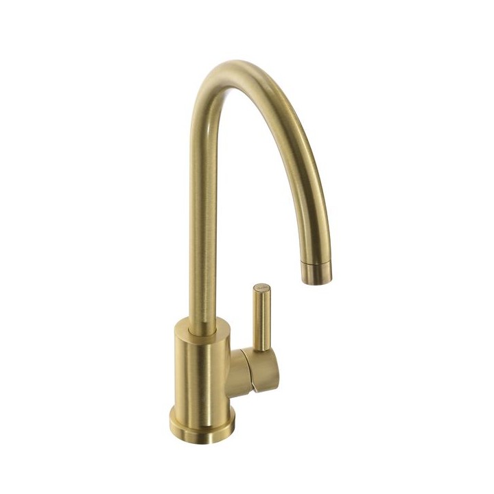 Abode Atlas Single Lever Monobloc Kitchen Mixer Tap Brushed Brass AT2102