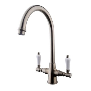 Riom Monobloc Sink Mixer Brushed Nickel