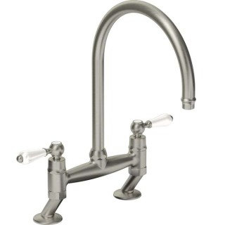 Abode AT1217 Ludlow Bridge Kitchen Mixer Tap Brushed Nickel