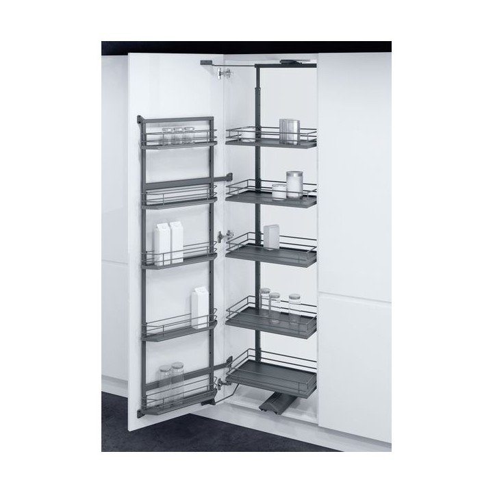 600 mm Larder Pull & Swing Mechanism with Graphite Baskets - Vauth Sagel