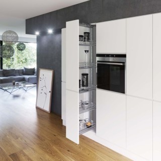 300 mm Larder Pull Out Mechanism with Mesh Baskets