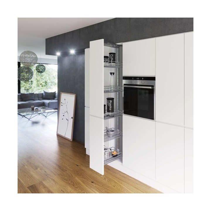 300 mm Larder Pull Out Mechanism with Mesh Baskets